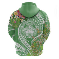 Aloha Molokai Island Zip Hoodie Hawaii Pua Kukui