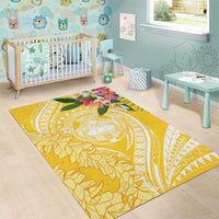 Aloha Hawaii Oahu Area Rug Wahine with Ilima Lei LT7 - Polynesian Pride