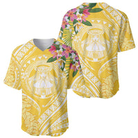 Aloha Hawaii Oahu Baseball Jersey Wahine with Ilima Lei LT7 - Polynesian Pride