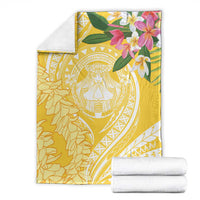Aloha Hawaii Oahu Blanket Wahine with Ilima Lei LT7 - Polynesian Pride