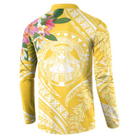 Aloha Hawaii Oahu Button Sweatshirt Wahine with Ilima Lei LT7 - Polynesian Pride