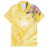 Aloha Hawaii Oahu Hawaiian Shirt Wahine with Ilima Lei LT7 Yellow - Polynesian Pride