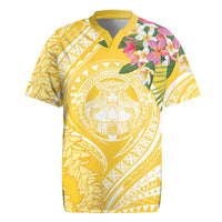 Aloha Hawaii Oahu Rugby Jersey Wahine with Ilima Lei LT7 Yellow - Polynesian Pride