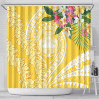 Aloha Hawaii Oahu Shower Curtain Wahine with Ilima Lei LT7 - Polynesian Pride