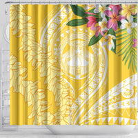 Aloha Hawaii Oahu Shower Curtain Wahine with Ilima Lei LT7 - Polynesian Pride