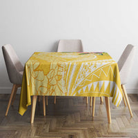Aloha Hawaii Oahu Tablecloth Wahine with Ilima Lei LT7 - Polynesian Pride