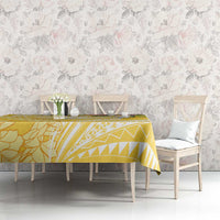 Aloha Hawaii Oahu Tablecloth Wahine with Ilima Lei LT7 - Polynesian Pride