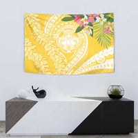 Aloha Hawaii Oahu Tapestry Wahine with Ilima Lei LT7 - Polynesian Pride