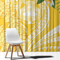 Aloha Hawaii Oahu Window Curtain Wahine with Ilima Lei LT7 - Polynesian Pride