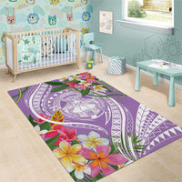Aloha Hawaii Kauai Area Rug Frangipani Mix Mokihana Lei LT7 - Polynesian Pride