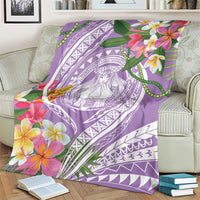 Aloha Hawaii Kauai Blanket Frangipani Mix Mokihana Lei