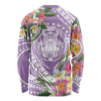 Aloha Hawaii Kauai Long Sleeve Shirt Frangipani Mix Mokihana Lei LT7 - Polynesian Pride