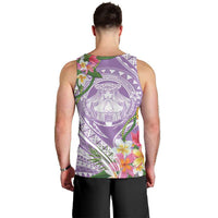 Aloha Hawaii Kauai Men Tank Top Frangipani Mix Mokihana Lei LT7 - Polynesian Pride