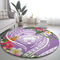 Aloha Hawaii Kauai Round Carpet Frangipani Mix Mokihana Lei LT7 - Polynesian Pride