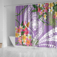 Aloha Hawaii Kauai Shower Curtain Frangipani Mix Mokihana Lei LT7 - Polynesian Pride