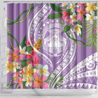 Aloha Hawaii Kauai Shower Curtain Frangipani Mix Mokihana Lei LT7 - Polynesian Pride