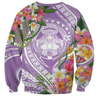 Aloha Hawaii Kauai Sweatshirt Frangipani Mix Mokihana Lei LT7 - Polynesian Pride
