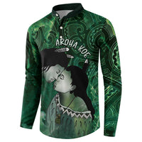 New Zealand Aroha Koe Mama Button Sweatshirt Maori Hongi - Pounamu