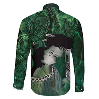 New Zealand Aroha Koe Mama Family Matching Off Shoulder Short Dress and Hawaiian Shirt Maori Hongi - Pounamu