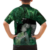 New Zealand Aroha Koe Mama Family Matching Puletasi and Hawaiian Shirt Maori Hongi - Pounamu