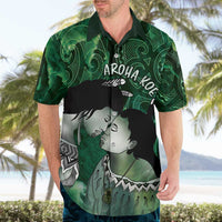 New Zealand Aroha Koe Mama Hawaiian Shirt Maori Hongi - Pounamu