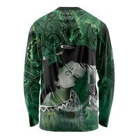 New Zealand Aroha Koe Mama Long Sleeve Shirt Maori Hongi - Pounamu