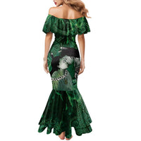 New Zealand Aroha Koe Mama Mermaid Dress Maori Hongi - Pounamu
