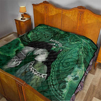 New Zealand Aroha Koe Mama Quilt Maori Hongi - Pounamu LT7 - Polynesian Pride