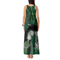 New Zealand Aroha Koe Mama Tank Maxi Dress Maori Hongi - Pounamu