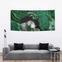 New Zealand Aroha Koe Mama Tapestry Maori Hongi - Pounamu