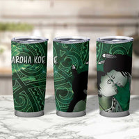 New Zealand Aroha Koe Mama Tumbler Cup Maori Hongi - Pounamu