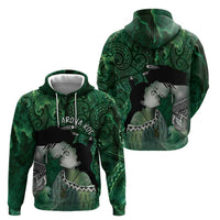 New Zealand Aroha Koe Mama Zip Hoodie Maori Hongi - Pounamu