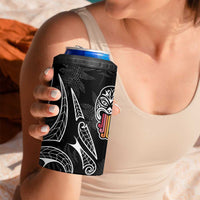 Kia Hara Te reo Maori 4 in 1 Can Cooler Tumbler Manaia Moko Pattern