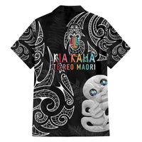 Kia Hara Te reo Maori Family Matching Tank Maxi Dress and Hawaiian Shirt Manaia Moko Pattern LT7 - Polynesian Pride