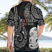 Kia Hara Te reo Maori Hawaiian Shirt Manaia Moko Pattern LT7 - Polynesian Pride