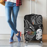 Kia Hara Te reo Maori Luggage Cover Manaia Moko Pattern LT7 - Polynesian Pride