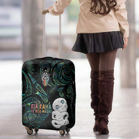 Kia Hara Te reo Maori Luggage Cover Manaia Moko Mix Paua Shell LT7 - Polynesian Pride