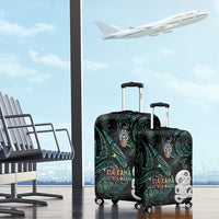Kia Hara Te reo Maori Luggage Cover Manaia Moko Mix Paua Shell LT7 - Polynesian Pride