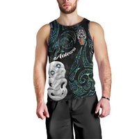 Kia Hara Te reo Maori Men Tank Top Manaia Moko Mix Paua Shell LT7 - Polynesian Pride