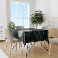 Kia Hara Te reo Maori Tablecloth Manaia Moko Mix Paua Shell LT7 - Polynesian Pride