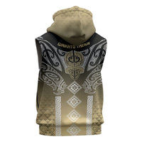 Aotearoa Maori Iwi Heritage Sleeveless Hoodie Waikato Tainui Parauri LT7 - Polynesian Pride