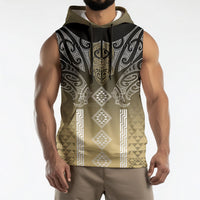 Aotearoa Maori Iwi Heritage Sleeveless Hoodie Waikato Tainui Parauri LT7 - Polynesian Pride