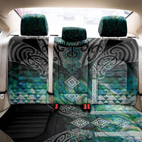 Aotearoa Maori Iwi Heritage Back Car Seat Cover Ngati Kahungunu Paua Shell Turquoise LT7 - Polynesian Pride
