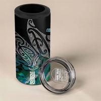 Aotearoa Maori Iwi Heritage 4 in 1 Can Cooler Tumbler Ngati Kahungunu Paua Shell Turquoise LT7 - Polynesian Pride
