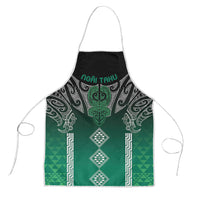 Aotearoa Maori Iwi Heritage Apron Ngai Tahu Pounamu Green LT7 Jade Green - Polynesian Pride