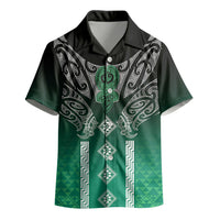 Aotearoa Maori Iwi Heritage Kid Hawaiian Shirt Ngai Tahu Pounamu Green LT7 - Polynesian Pride