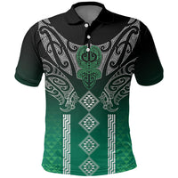 Aotearoa Maori Iwi Heritage Polo Shirt Ngai Tahu Pounamu Green LT7 Jade Green - Polynesian Pride