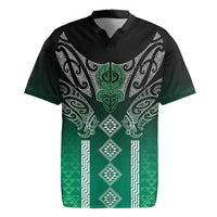 Aotearoa Maori Iwi Heritage Rugby Jersey Ngai Tahu Pounamu Green LT7 Jade Green - Polynesian Pride