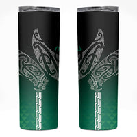 Aotearoa Maori Iwi Heritage Skinny Tumbler Ngai Tahu Pounamu Green LT7 Jade Green - Polynesian Pride