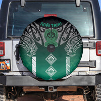 Aotearoa Maori Iwi Heritage Spare Tire Cover Ngai Tahu Pounamu Green LT7 Jade Green - Polynesian Pride